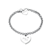 Carica l&#39;immagine nel visualizzatore di Gallery, SBM15 Bracciale S&#39;AGAPò Good Luck con Charm a forma di Cuore
