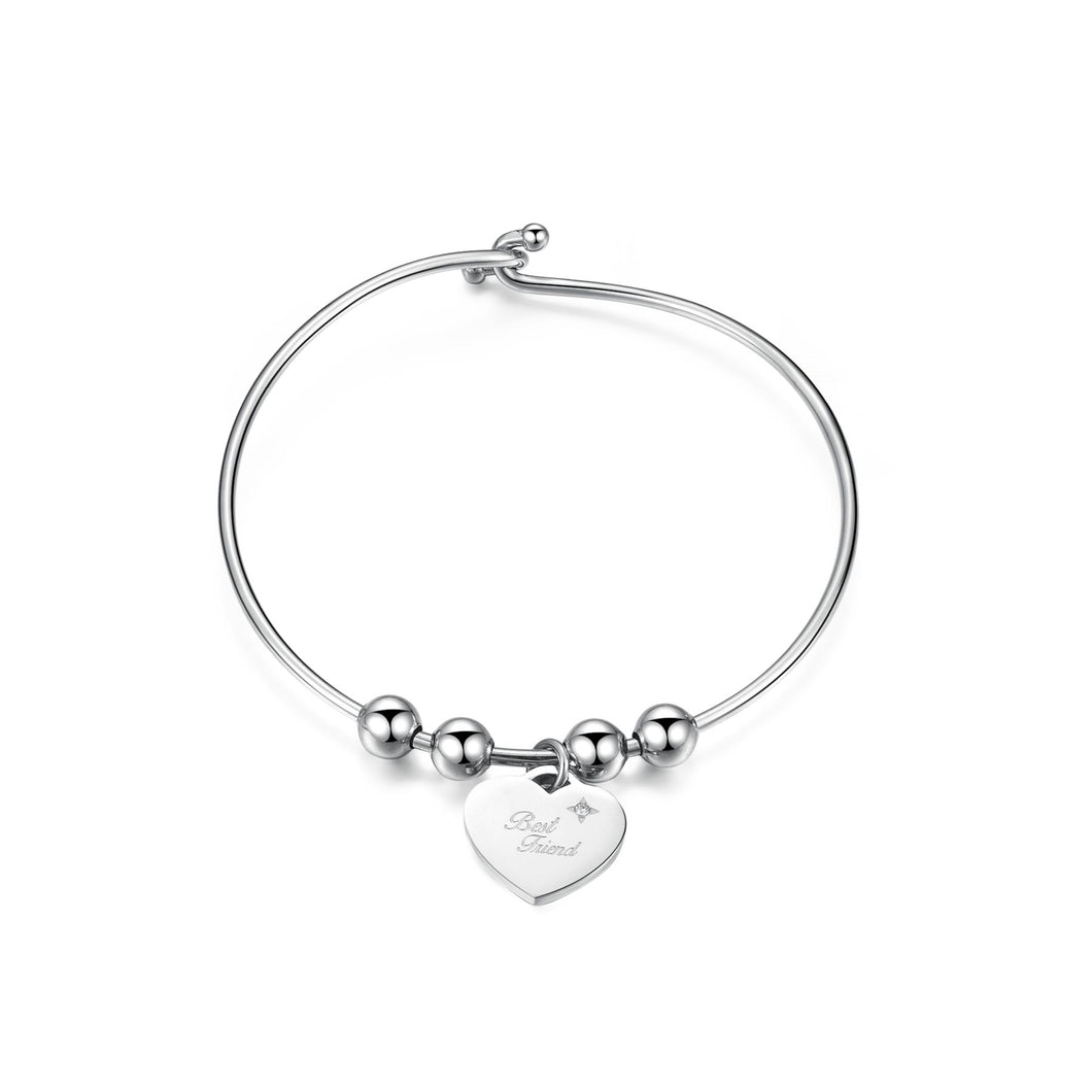 SBM18 Bracciale S'AGAPò Best Friends con Charm a forma di Cuore