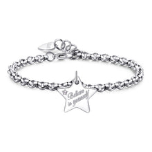 Carica l'immagine nel visualizzatore di Gallery, SBM34 Bracciale S'AGAPò Believe in Yuorself con Charm a forma di Stella
