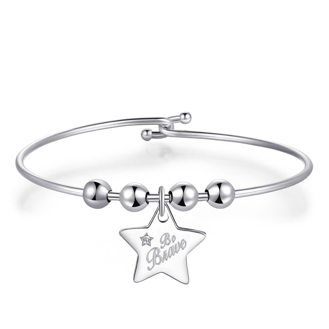 SBM38 Bracciale S'AGAPò Be Brave con Charm a forma di Stella