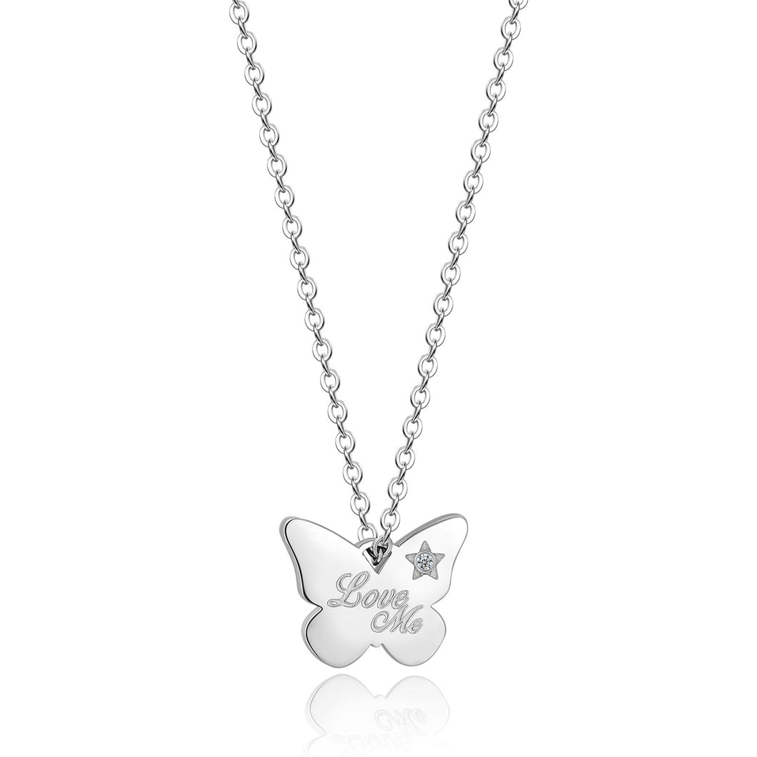 SBM48 Collana S'AGAPò Love Me con pendente a forma di Farfalla