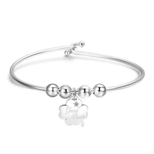 Carica l&#39;immagine nel visualizzatore di Gallery, SBM61 Bracciale S&#39;AGAPò Good Luck con Charm a forma di Quadrifoglio
