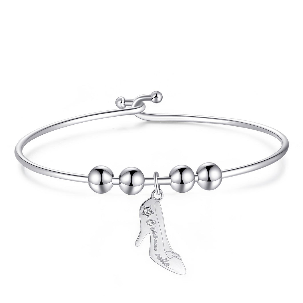 SBM68 Bracciale S'AGAPò C'era una Volta con Charm a forma di Scarpetta