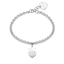 Carica l&#39;immagine nel visualizzatore di Gallery, SBM71 Bracciale S&#39;AGAPò Amore in edizione Limitata con Charm a forma di Cuore coronato
