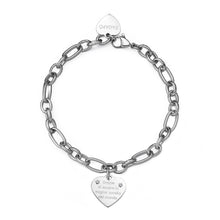 Carica l&#39;immagine nel visualizzatore di Gallery, SBY017 S&#39;AGAPò Bracciale &quot;Grazie di essere la miglior sorella del mondo&quot;
