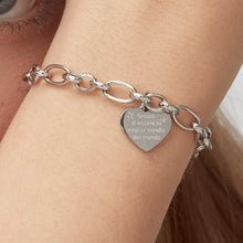 Carica l&#39;immagine nel visualizzatore di Gallery, SBY017 S&#39;AGAPò Bracciale &quot;Grazie di essere la miglior sorella del mondo&quot;
