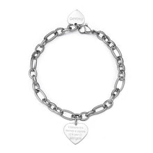 Carica l&#39;immagine nel visualizzatore di Gallery, SBY019 S&#39;AGAPò Bracciale &quot;L&#39;amore tra nonna e nipote è per sempre&quot;
