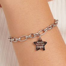 Carica l&#39;immagine nel visualizzatore di Gallery, SBY027 S&#39;AGAPò Bracciale &quot;REALIZZA I TUOI Sogni&quot; con Charm Stella
