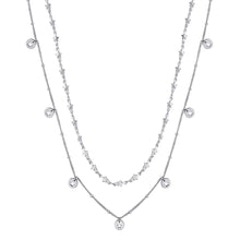 Carica l'immagine nel visualizzatore di Gallery, Collana doppia lunga con pendenti a forma di stella in acciaio S'AGAPò LUCE SCE10

