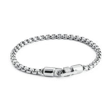 Carica l&#39;immagine nel visualizzatore di Gallery, SCM08A Bracciale S&#39;agapò CLIMBER in acciaio con maglia squadrata da 190mm
