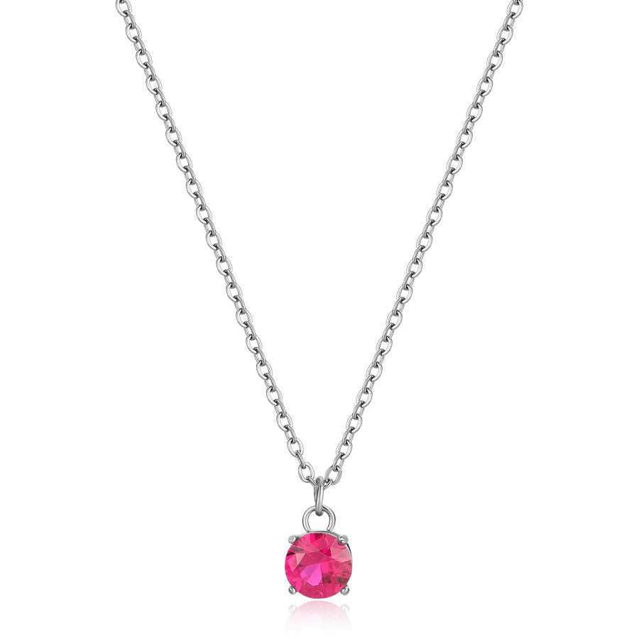 SDZ02 Collana S'AGAPò DAZZLY con cristallo rose