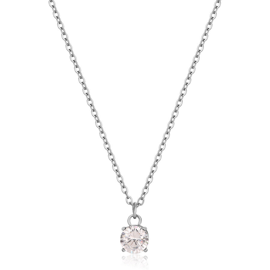 SDZ03 Collana S'AGAPò DAZZLY con cristallo Bianco