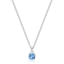 Carica l&#39;immagine nel visualizzatore di Gallery, SDZ04 Collana S&#39;AGAPò DAZZLY con cristallo color light sapphire
