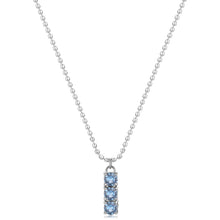 Carica l&#39;immagine nel visualizzatore di Gallery, SDZ41 Collana S&#39;AGAPò DAZZLY con Trilogy di cristalli colore light sapphire
