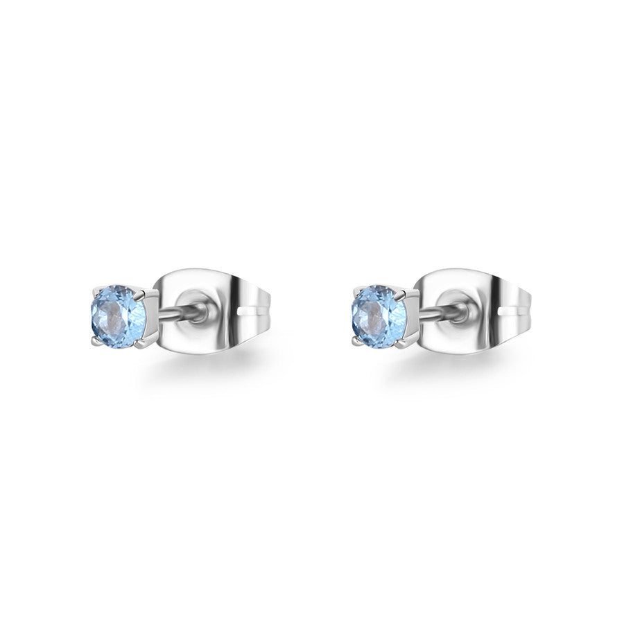 SDZ50 Orecchini S'AGAPò DAZZLY con cristallo di Colore light sapphire da 3mm