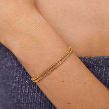 Carica l'immagine nel visualizzatore di Gallery, Bracciale a doppio filo in acciaio PVD oro 134k S'AGAPò CHUNKY SHK113

