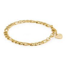 Carica l&#39;immagine nel visualizzatore di Gallery, SHK14 Bracciale S&#39;Agapò CHUNKY in acciaio e pvd Oro con catena maglia Grumetta

