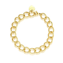 Carica l'immagine nel visualizzatore di Gallery, bracciale a maglie larghe in acciaio dorato di sagapo linea chunky

