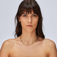 Carica l'immagine nel visualizzatore di Gallery, Collana girocollo con catena a dischetti in acciaio PVD oro 14k S'Agapò CHUNKY SHK84
