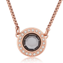 Carica l'immagine nel visualizzatore di Gallery, Collana in acciaio pvd oro rosa con cristalli di S'Agapò LUNA SLU04
