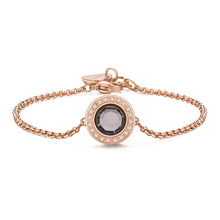 Carica l'immagine nel visualizzatore di Gallery, Bracciale in acciaio pvd oro rosa con cristalli di S'Agapò LUNA SLU20
