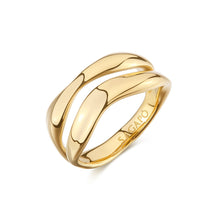 Carica l'immagine nel visualizzatore di Gallery, Anello a fascia in acciaio PVD oro 14k S'AGAPò EMOTION SMO32
