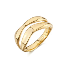 Carica l'immagine nel visualizzatore di Gallery, Anello a fascia in acciaio PVD oro 14k S'AGAPò EMOTION SMO32

