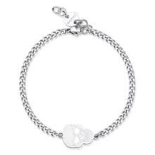 Carica l'immagine nel visualizzatore di Gallery, Bracciale Uomo con teschio in acciaio di S'AGAPò REBEL SRB11
