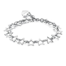 Carica l&#39;immagine nel visualizzatore di Gallery, SRL11 Bracciale Sagapò STARLOVE in acciaio con stelline
