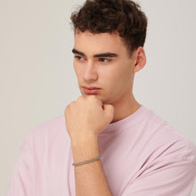 Carica l'immagine nel visualizzatore di Gallery, Bracciale Uomo in acciaio con catena a spiga S'AGAPò RIPPLE SRP24
