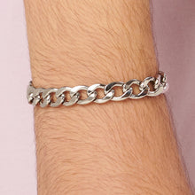 Carica l'immagine nel visualizzatore di Gallery, Bracciale Uomo in acciaio con catena grumetta S'AGAPò RIPPLE SRP26
