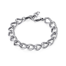 Carica l'immagine nel visualizzatore di Gallery, Bracciale Uomo in acciaio con catena grumetta grande striata S'AGAPò RIPPLE SRP59
