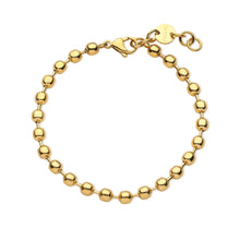 Carica l'immagine nel visualizzatore di Gallery, Bracciale Uomo con catena a palline in acciaio con pvd oro 14K S'AGAPò RIPPLE SRP66
