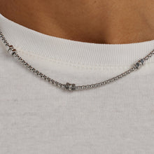 Carica l'immagine nel visualizzatore di Gallery, Collana a catena con dadi esagonali in acciaio 316L S'AGAPò RIPPLE SRP78
