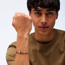 Carica l'immagine nel visualizzatore di Gallery, Bracciale in acciaio 316L con elementi in diaspro imperiale turchese di S'Agapò RIOT SRT35
