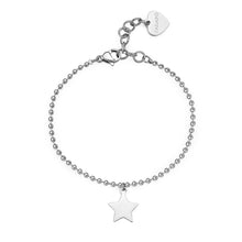 Carica l'immagine nel visualizzatore di Gallery, Bracciale a maglia pallina con pendente Stella in acciaio S'Agapò SMILE SSM013
