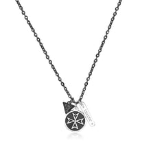 Carica l&#39;immagine nel visualizzatore di Gallery, STL05 Collana Uomo Sagapò Gioielli - Talisman - Croce Lealtà
