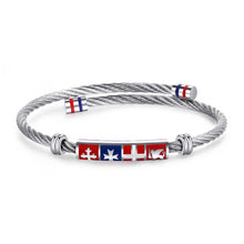 Carica l&#39;immagine nel visualizzatore di Gallery, SVN13 Bracciale da uomo S&#39;Agapò SEVEN SEAS in acciaio armonico con motivo nautico e smalti
