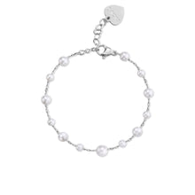 Carica l&#39;immagine nel visualizzatore di Gallery, SWI17 Bracciale S&#39;AGAPò WISDOM in Acciaio e Perle
