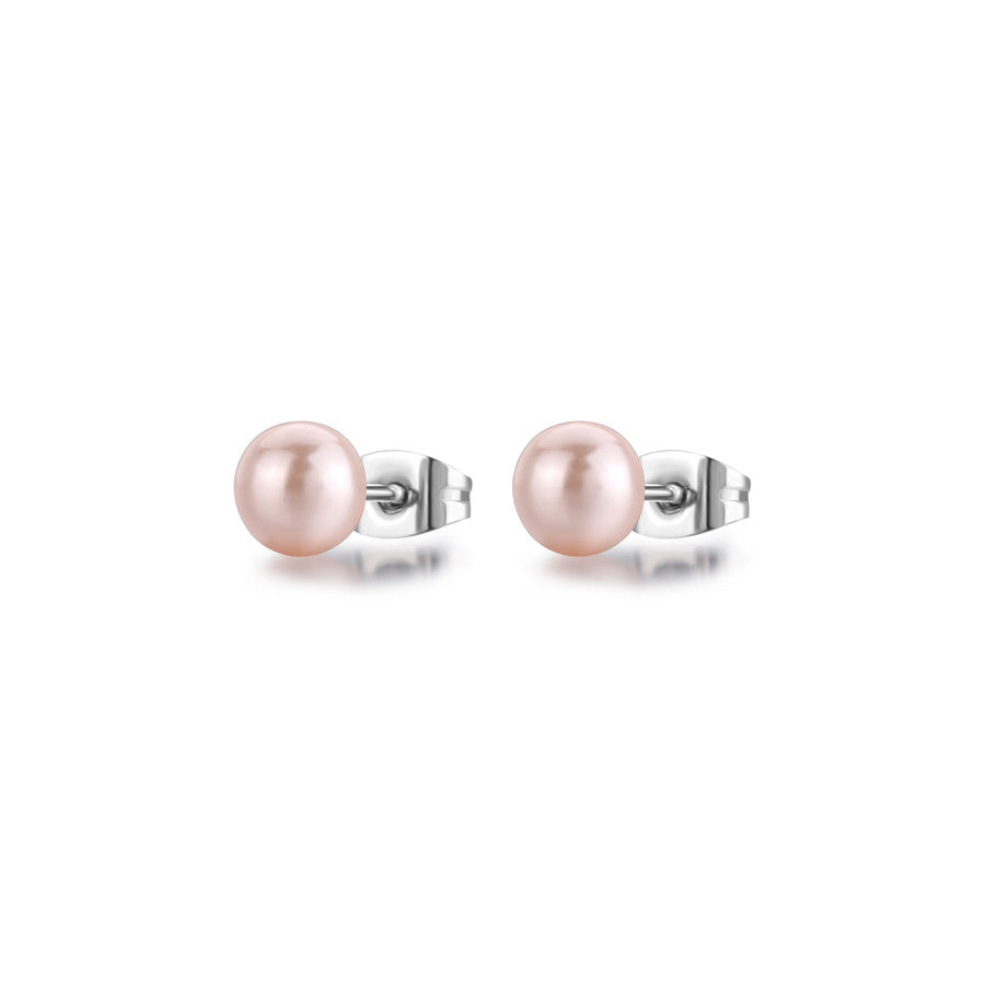SWI28 Orecchini S'AGAPò WISDOM con Perle Rosa da 6mm