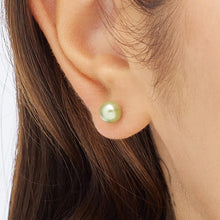 Carica l&#39;immagine nel visualizzatore di Gallery, SWI29 Orecchini S&#39;AGAPò WISDOM con Perle Verdi da 6mm
