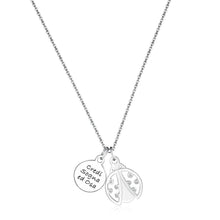 Carica l&#39;immagine nel visualizzatore di Gallery, SYO03 Collana S&#39;AGAPò YOU con Coccinella e scritta &quot;Credi Sogna e Osa&quot;
