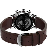 Carica l'immagine nel visualizzatore di Gallery, Orologio Cronografo con Tachimetro TIMEX Marlin da 40 mm in pelle marrone
