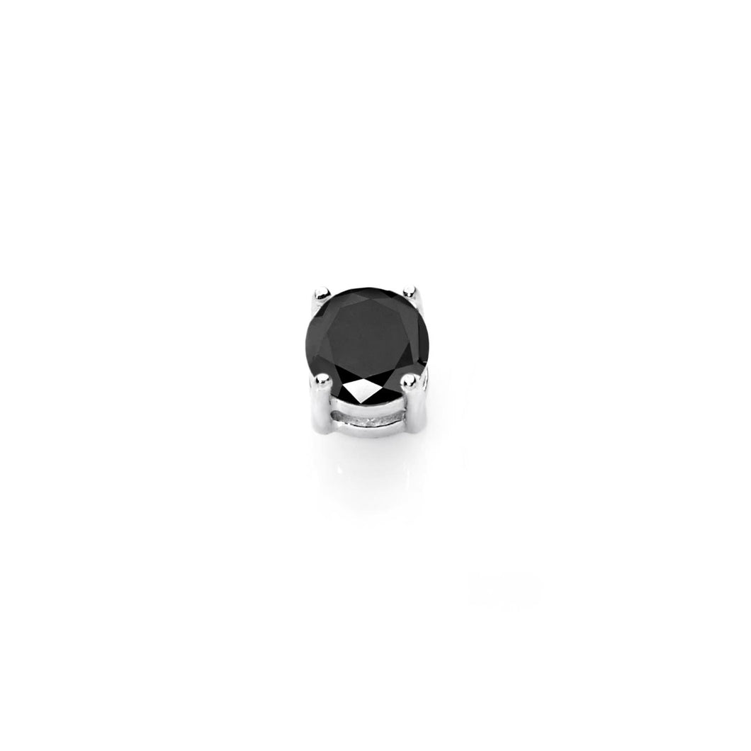COMETE Uomo UOR 104 Orecchino singolo in Oro 750‰ e Spinello Nero - Classic