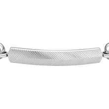 Carica l&#39;immagine nel visualizzatore di Gallery, Fossil JF04569040 Bracciale Uomo in Acciaio a Catena con piastrina - Harlow Linear Texture
