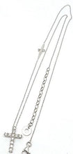 Carica l&#39;immagine nel visualizzatore di Gallery, JPCL0948B CESARE PACIOTTI Jewels Girocollo Unisex con Croce in Argento 925 e Zirconi
