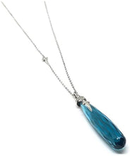 Carica l&#39;immagine nel visualizzatore di Gallery, JPCL0689B CESARE PACIOTTI Jewels Girocollo da Donna In Argento 925 e Cristallo Blu
