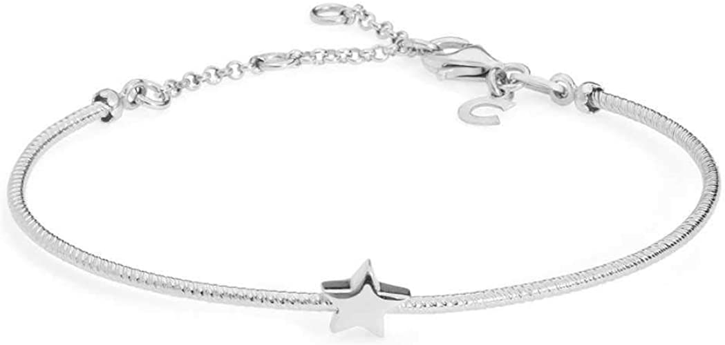 BRA 162 Bracciale semirigido da donna con Stella in argento 925 Comete Gioielli