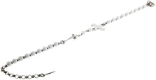 Carica l&#39;immagine nel visualizzatore di Gallery, JPBR0843B CESARE PACIOTTI Jewels Rosario a Bracciale con Spadino e Croce in Argento 925 e Agata Bianca
