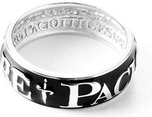 Carica l&#39;immagine nel visualizzatore di Gallery, JPAN0957B/22 CESARE PACIOTTI Jewels Anello a Fascia da Uomo in Argento 925 e Smalto Nero
